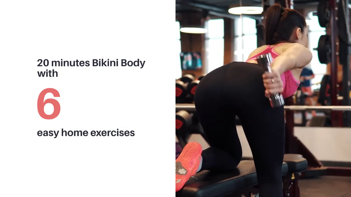 'Video thumbnail for 20 minutes Bikini Body with 6 easy home exercises'