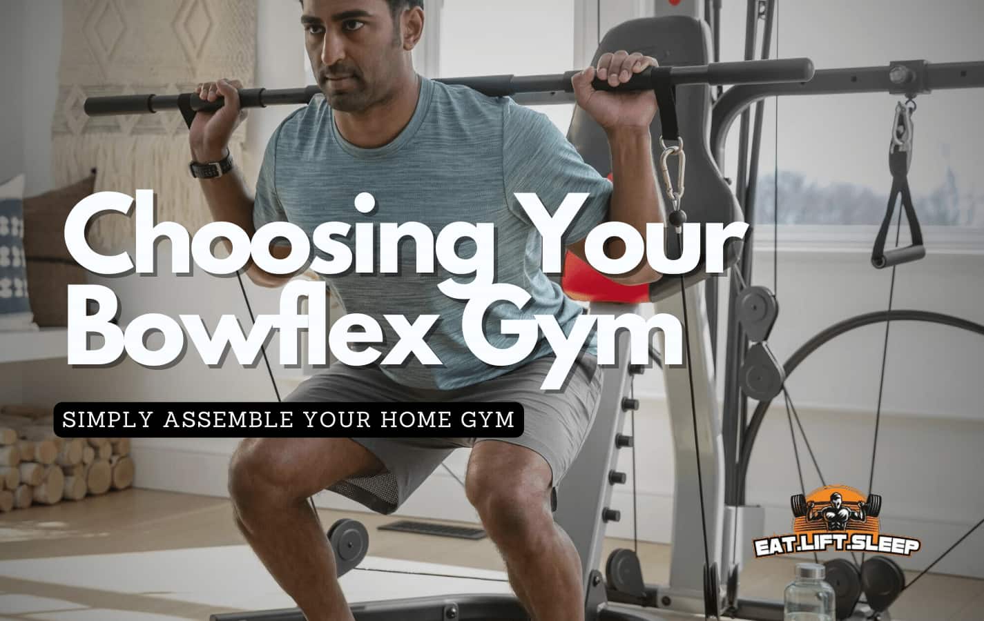 Man using a Bowflex Xtreme 2 SE Home Gym at home
